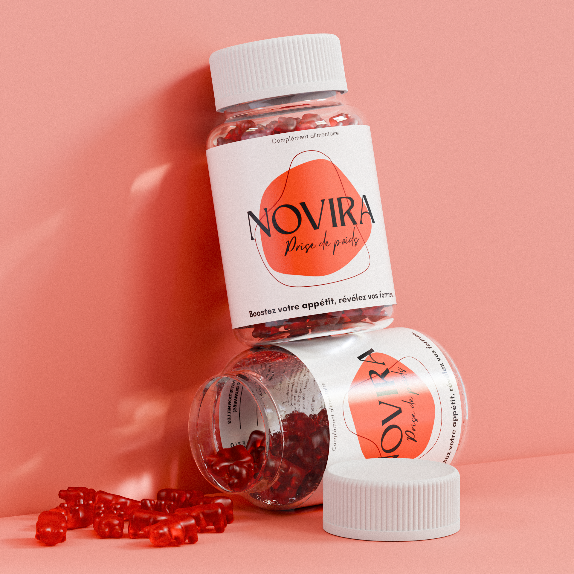 Prise de poids - Gummies végan goût fraise