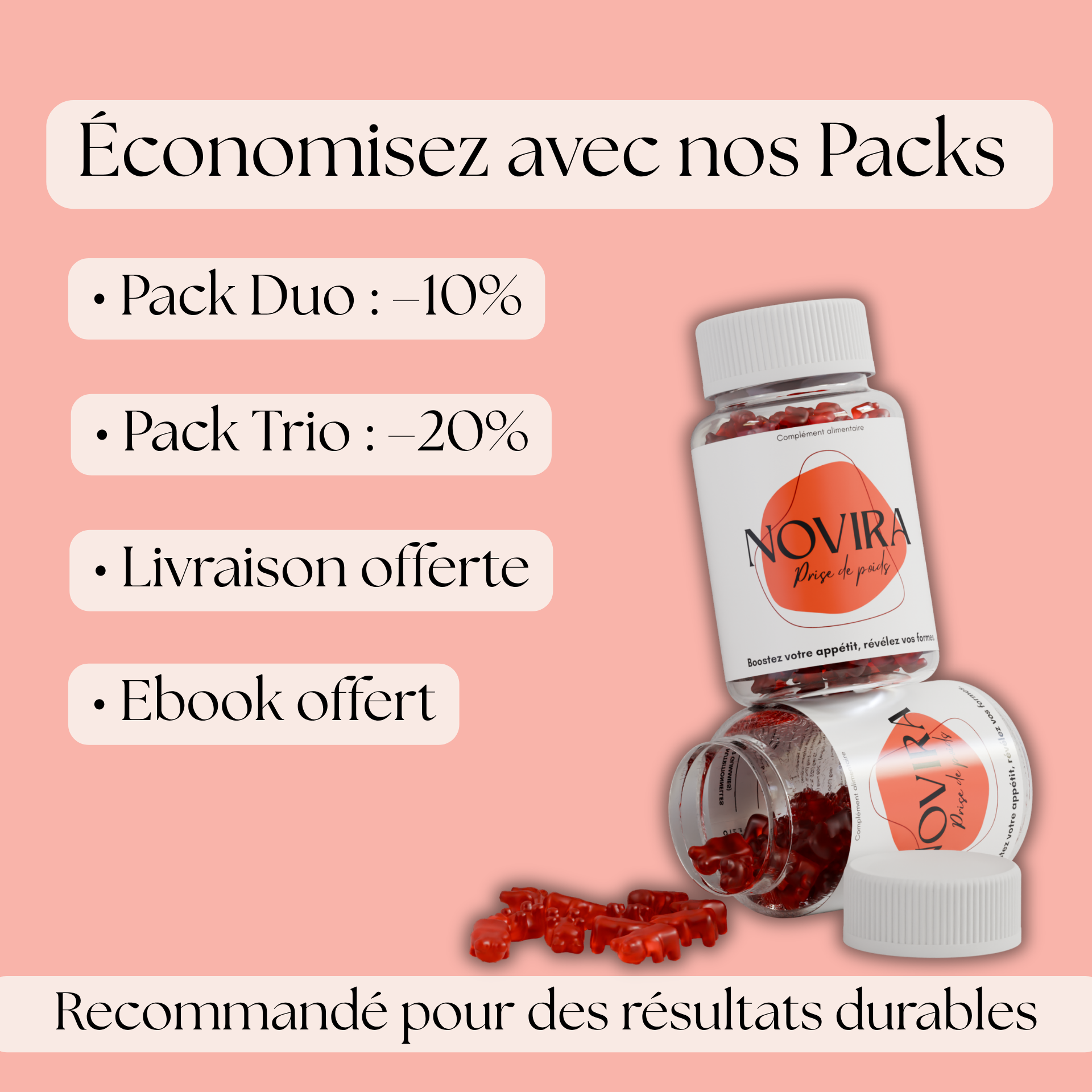 Boost curves - Gummies végan goût fraise