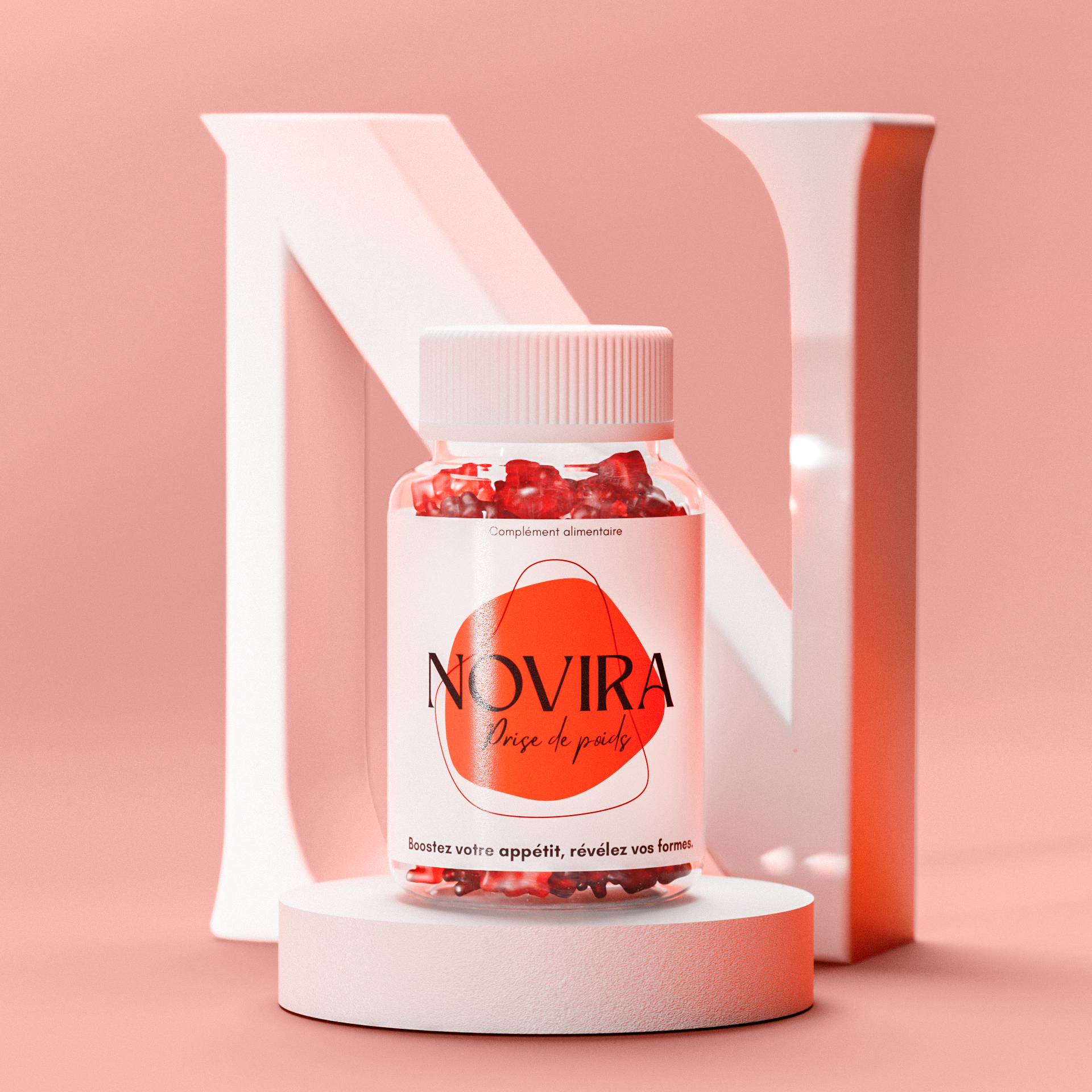 Prise de poids - Gummies végan goût fraise