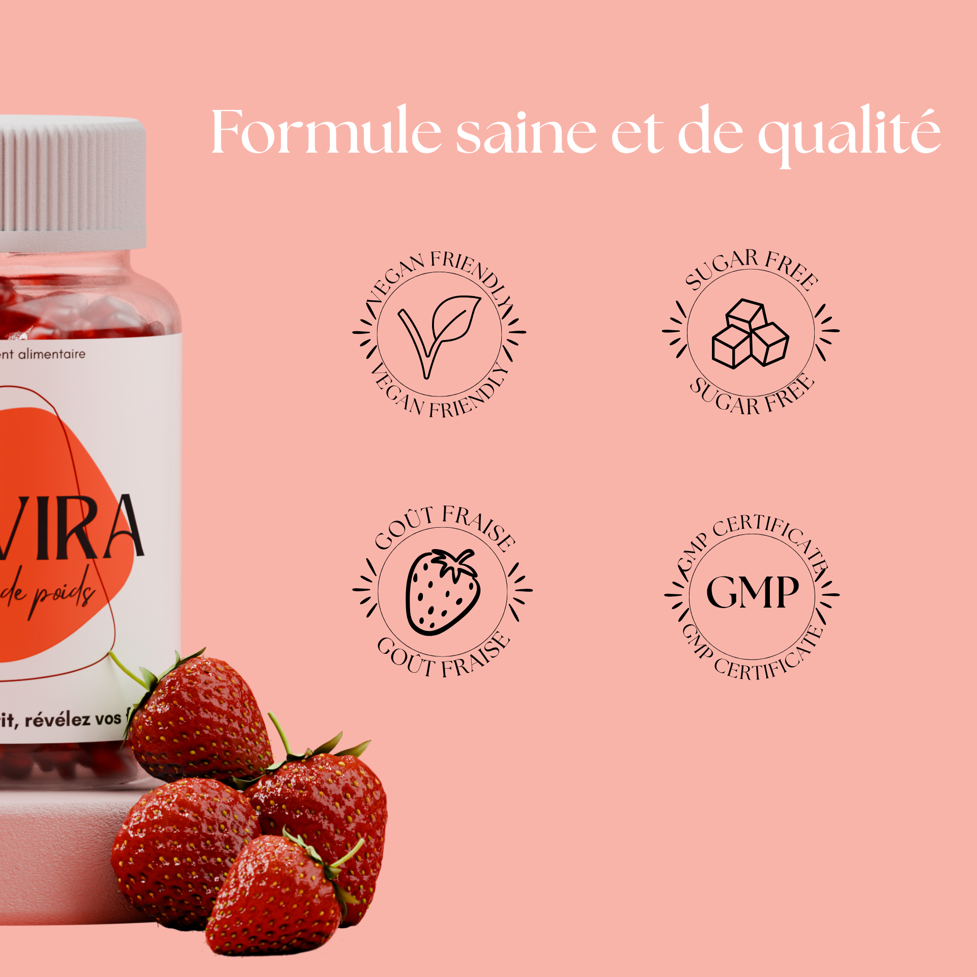 Boost curves - Gummies végan goût fraise